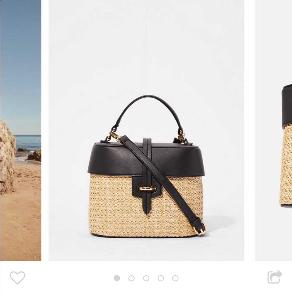 Just fab straw crossbody